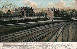 Station and Pail Smith's Foquet House Postcard