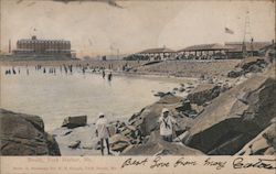 Beach, York Harbor, Me. Maine Postcard Postcard Postcard