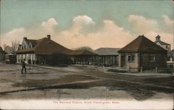 Boston and Worcester Railroad Station Postcard