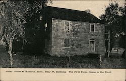 Sibley House at Mendota, Minn., Near Ft. Snelling. THe First Stone House In the State Postcard