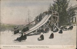 Tobogganing East Northfield, MA Postcard Postcard Postcard