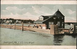 E.S.S. Co's Wharf Searsport, ME Postcard Postcard Postcard