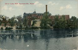 Silver Lake Mill Newtonville, MA Postcard Postcard 