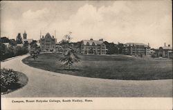 Campus Mount Holyoke College Postcard