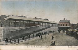 New B. & M. Station Postcard