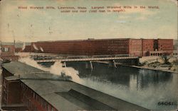 Wood Worsted Mills - Largest Worsted Mills in the World under one roof (1490 feet in length) Postcard