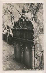 JUDAICA Jewish Cemetery, Prague, Czechoslovakia, Tomb of Rabbi Loew, Kabbalah Czech Republic Eastern Europe Postcard Postcard Postcard