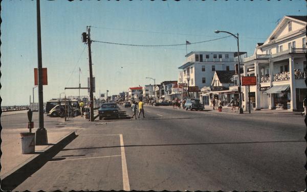 Hampton Beach, View of Ocean Boulevard New Hampshire