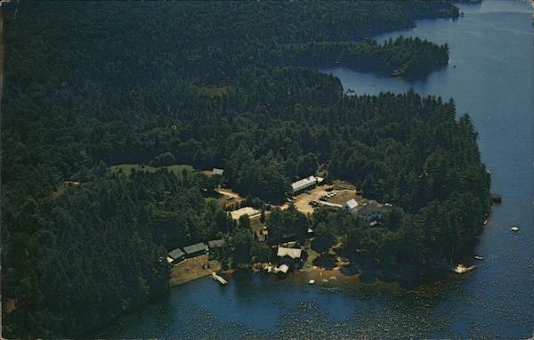Aerial View Cohasset Hotel and Cottages Old Forge New York