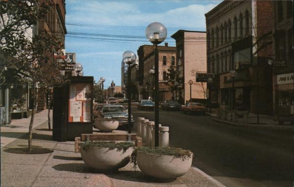 Downtown 3rd Street Mall Looking East from Main Street Jamestown New York