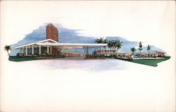 Jamaican Motor Lodge, Alt US 1 and 90, Howard Johnson Restaurant Opposite Postcard
