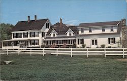 Four Seasons Lodge and Motel, views of Lake Sunapee and Mount Sunapee Postcard