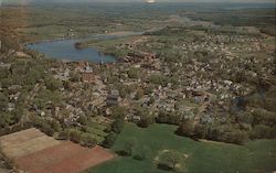 Aerial View Exeter, NH Postcard Postcard Postcard