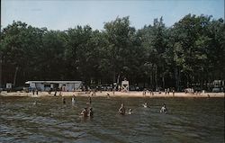 Municipal Bathing Beach Postcard