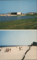 Silver Lake and Dewey Beach in Delaware Postcard