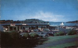 Frenchmans Bay Boating Co. and Municipal Pier Postcard