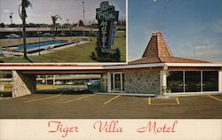 Tiger Villa Motel Postcard