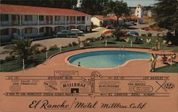 El Rancho Motel Millbrae, CA Postcard Postcard Postcard