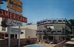 The Best Western Motels Americana Lodge Postcard