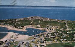 Aerial View, New Silver Beach, Wild Harbor & Nyes Neck North Falmouth, MA Ben Harrison Postcard Postcard Postcard