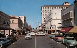 Clematis Street, Shopping Center Postcard