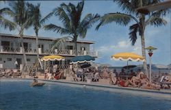 W Life of Ease Under Swaying Palms Miami Beach, FL Postcard Postcard Postcard