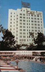 Robert Clay Hotel Pool and Cabana Club Postcard