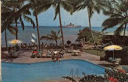 Golden Head Hotel Pool Postcard