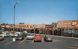Outside View of Shopping Center Postcard