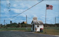 Smallest Post Office Building in the United States Postcard