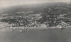 Aerial View of City Southport, NC Postcard Postcard Postcard