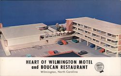 Heart of Wilmington Motel and Boucan Restaurant North Carolina Postcard Postcard Postcard