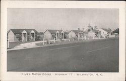 King's Motor Court, Highway 17 Wilmington, NC Postcard Postcard Postcard