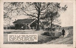 Village Street of Cotton Textile Plant Postcard