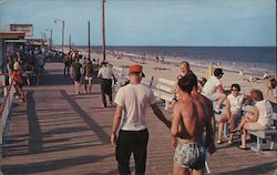 Main Boardwalk and Swimming Area Carolina Beach, NC Postcard Postcard Postcard