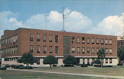 Language Mathematics Building Indiana State College Postcard