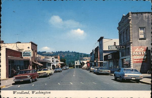 Street Scene Woodland Washington
