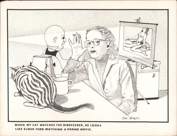 When My Cat Watches the Birdfeeder Cartoons