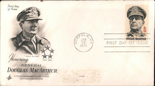 Honoring General Douglas MacArthur First Day Covers