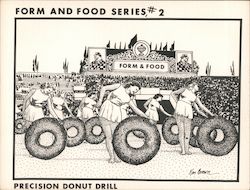 Precision Donut Drill - Ken Brown Postcard