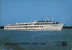 Ukrania Ship, Soviet Danube Shipping Company Postcard