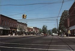 Main Street Mansfield, PA Ralph E. Menne Postcard Postcard Postcard