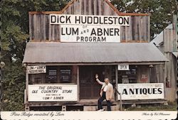 Dick Huddleston of Lum and Abner Program Postcard