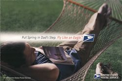 USPS Priority Mail for Father's Day 1999 Postcard