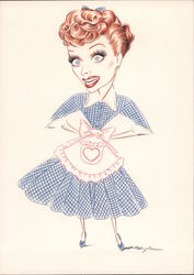 Lucille Ball - Al Hughes, Celebricaturist Postcard