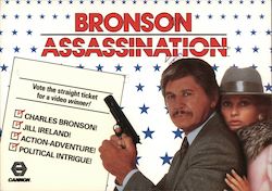 Bronson Assassination Charles Bronson Jill Ireland Movie and Television Advertising Postcard Postcard Postcard