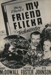 My Friend Flicka Movie and Television Advertising Postcard Postcard 