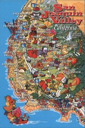 San Joaquin Valley, "Valley of Abundance" Postcard