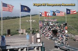 Flight 93 Temporary Memorial Postcard