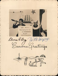 SEASONS GREETINGS USCS Convention, Elmer Long Original Photograph